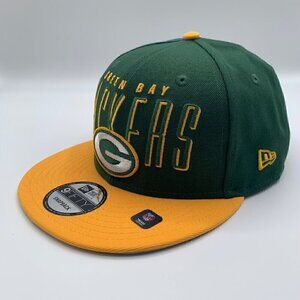 Green Bay Packers NFL Green Gold New Era 9Fifty Snapback Hat New
